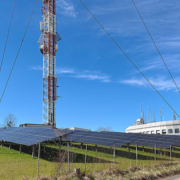 transmitter site with solar energy
