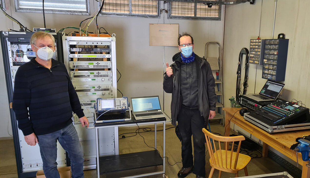 Lasershow und Silvesterradio im Kleinwalsertal ORS Techniker