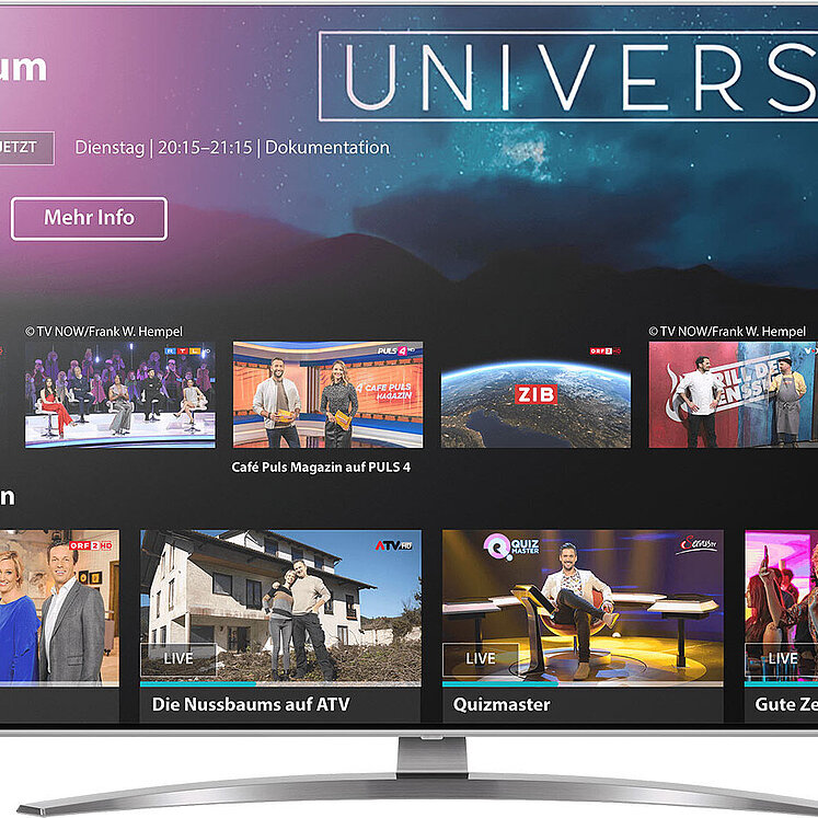 TV-Fernseher mit Menü