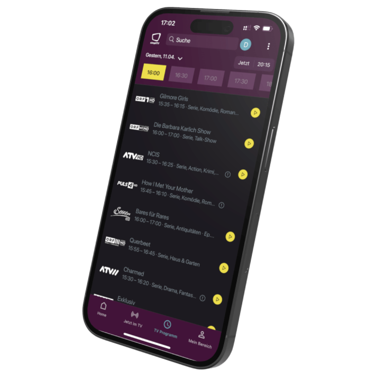 Automatic EPG correction with AI smartphone mockup