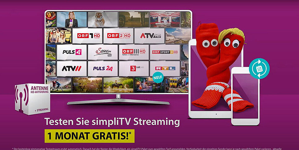 simpliTV: Fernsehen und Streaming
