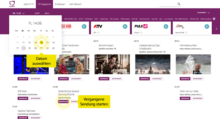 simpliTV-Streaming EPG