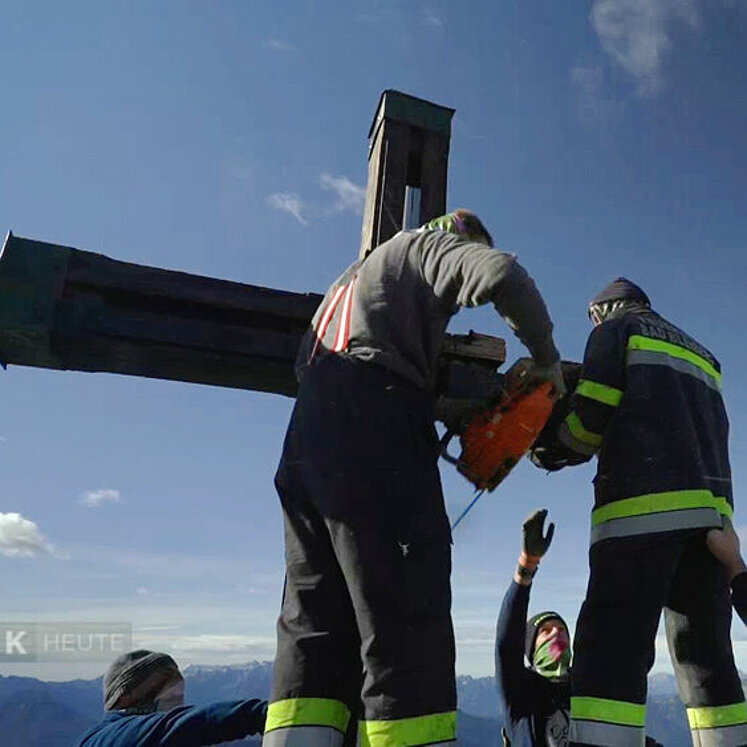 Gipfelkreuz Arbeiten