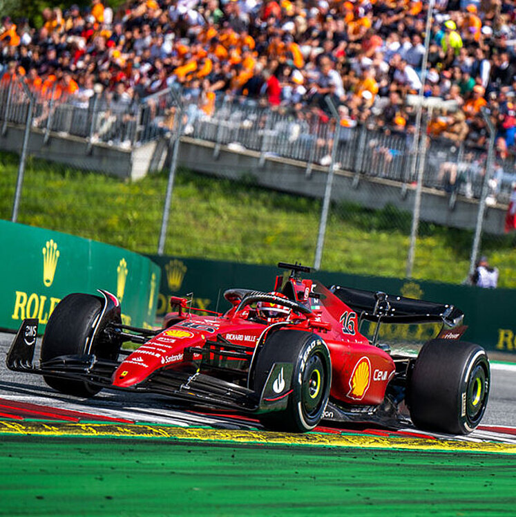 Charles Leclerc im Ferrari am Red Bull Ring 