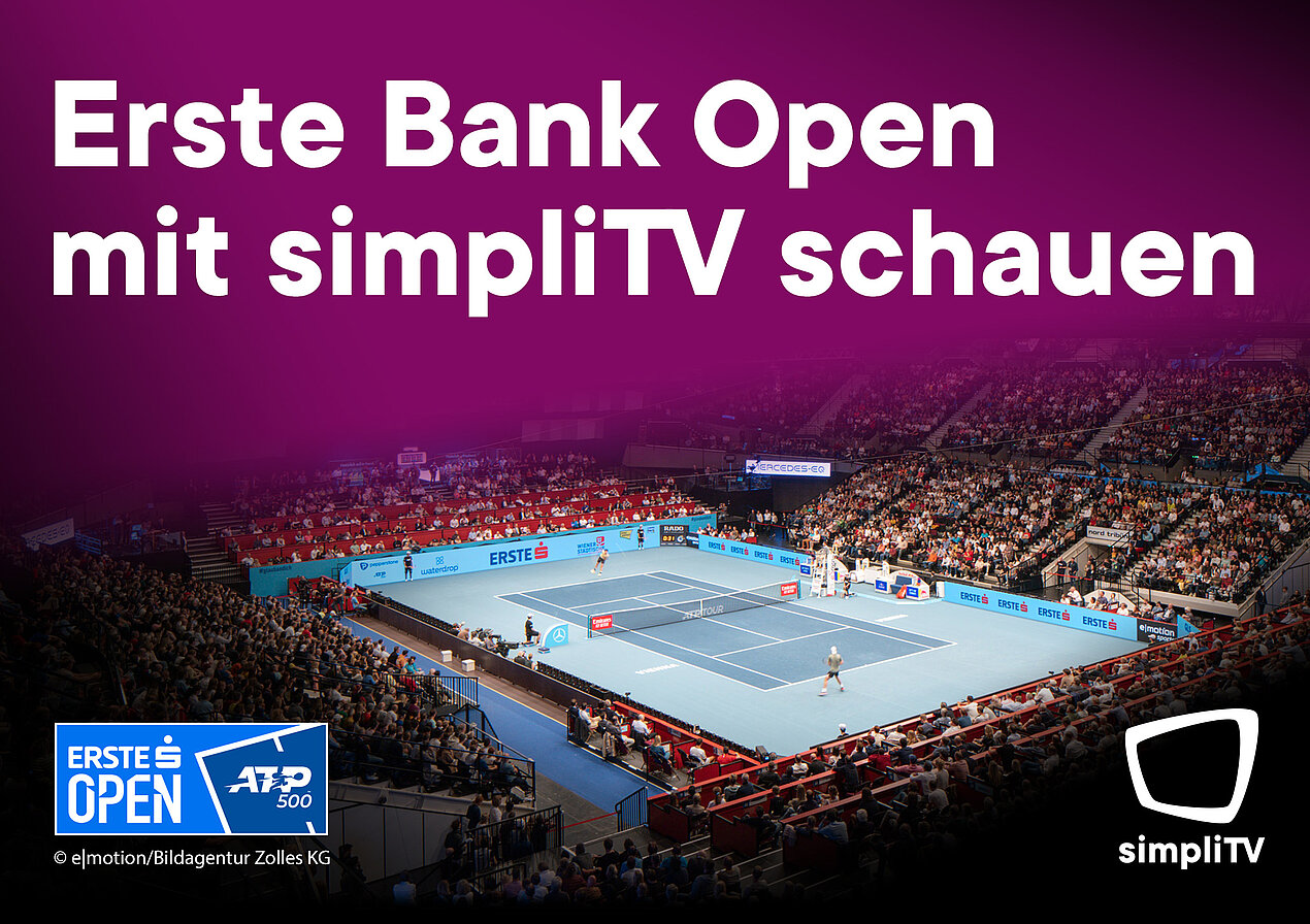 simpliTV ist Official Partner der Erste Bank Open Erste Bank Open Tennis