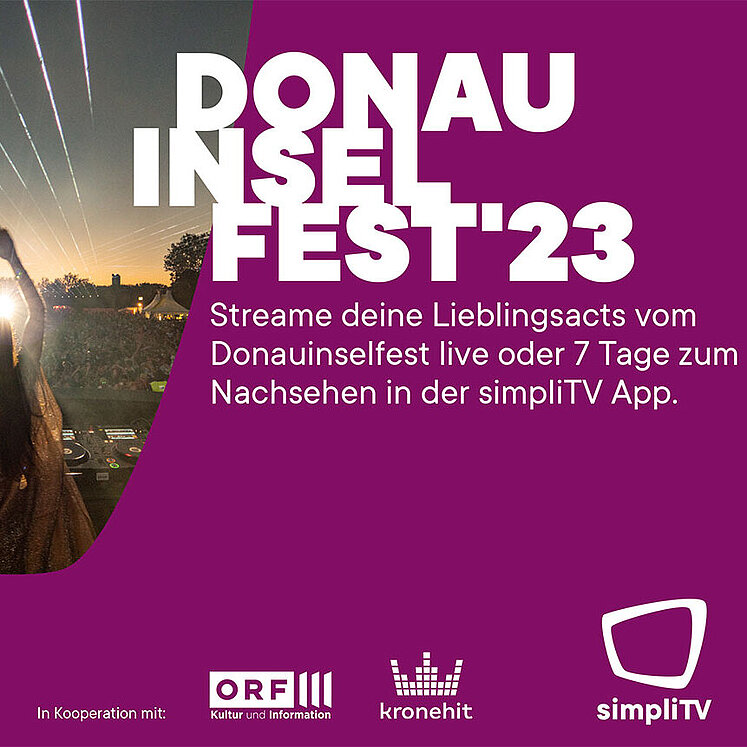 Donausinselfest 2023 simpliTV Banner