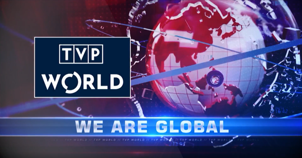 „TVP World“ in Österreich über digitales Antennenfernsehen kostenfrei zugänglich TVP World Logo