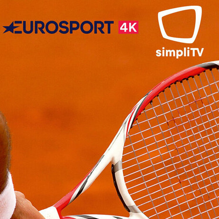 Tennisspieler mit Schläger