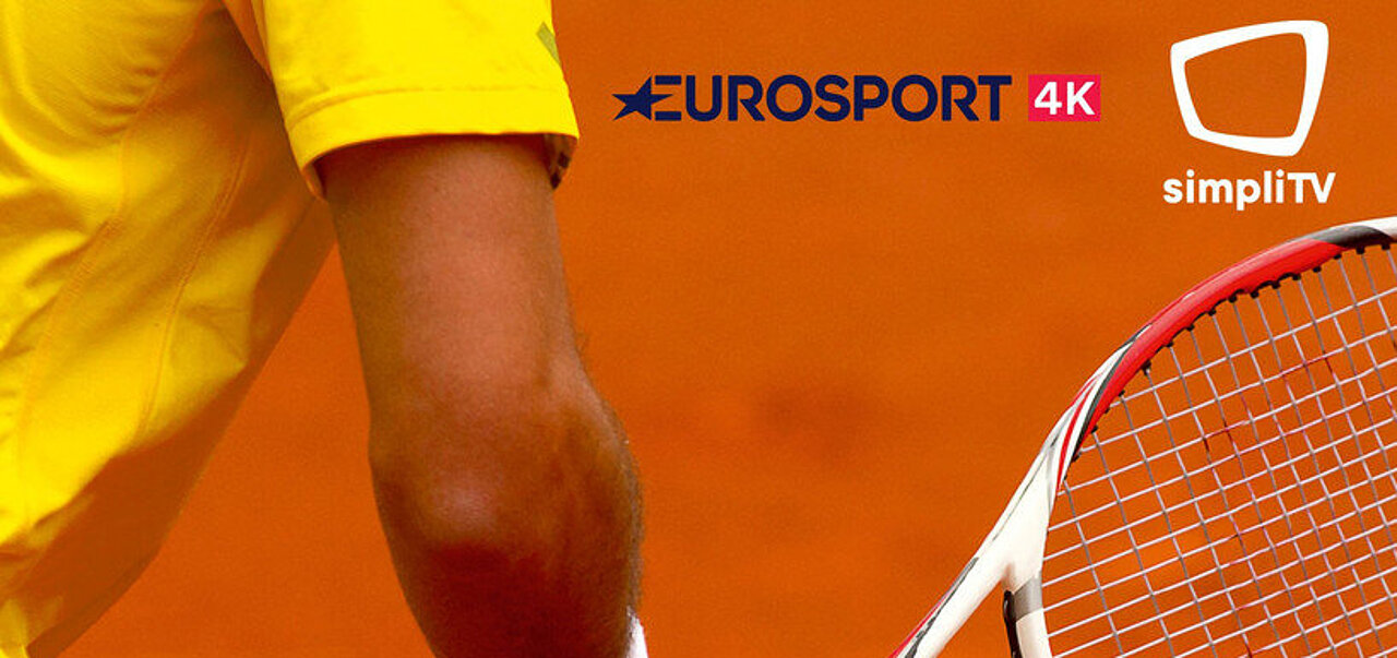 Tennisspieler mit Schläger