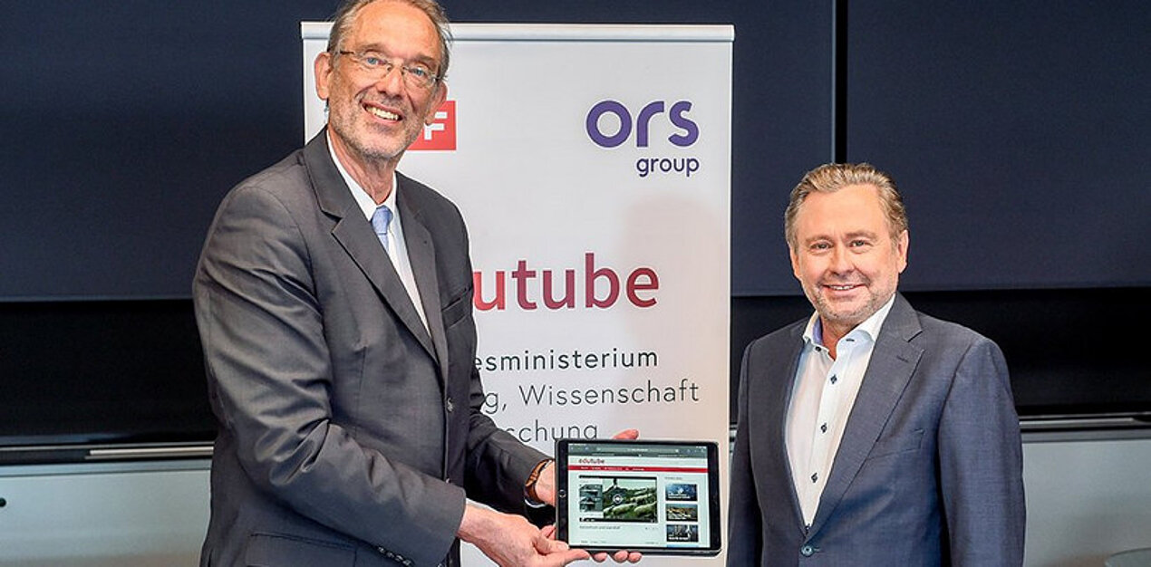 edutube: BMBWF und ORF verlängern erfolgreiche Kooperation Dr. Heinz Faßmann und ORF-Generaldirektor Dr. Alexander Wrabetz
